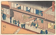 Akasaka, Woodblock print; ink and color on paper, Japan