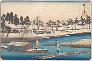 Clearing Weather after Snow at Massaki, Utagawa Hiroshige Japanese, Woodblock print; ink and color on paper, Japan