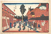 Shiba Shinmeisha Uchi (Shatetsu-ro), Woodblock print; ink and color on paper, Japan