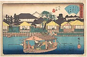 Honjo Komme (Ogura-an), Utagawa Hiroshige Japanese, Woodblock print; ink and color on paper, Japan