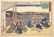 Yushima (Matsu Kane-ya), Utagawa Hiroshige Japanese, Woodblock print; ink and color on paper, Japan