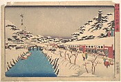 Winter Landscape, Utagawa Hiroshige  Japanese, Woodblock print; ink and color on paper, Japan