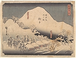 Snowy Landscape, Utagawa Hiroshige  Japanese, Woodblock print; ink and color on paper, Japan