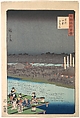 Enjoying the Evening Cool at Shijō in Kyoto, from the series One Hundred Famous Views in the Various Provinces (Shokoku meisho hyakkei), Utagawa Hiroshige II Japanese, Woodblock print; ink and color on paper, Japan