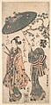 The Actor Arashi Otohachi as a Young Samurai in Woman's Clothes, Torii Kiyohiro Japanese, Woodblock print; ink and color on paper, Japan