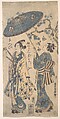 The Actor Arashi Wakano as a Young Samurai in Woman's Clothes, Torii Kiyohiro Japanese, Woodblock print; ink and color on paper, Japan