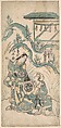 Ichimura Kamezo and Arashi Tomonosuke, Torii Kiyomasu I  Japanese, Woodblock print; ink and color on paper, Japan
