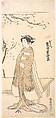 The Fourth Imai Hanshiro in the Role O Hatsu in "Sakaicho Soga Nendaiki", Torii Kiyomitsu Japanese, Woodblock print; ink and color on paper, Japan