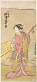 The Actor Nakamura Tomijuro in the Role of Koshizuka, Torii Kiyomitsu Japanese, Woodblock print; ink and color on paper, Japan
