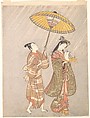 Komachi Praying for Rain, Attributed to Torii Kiyomitsu (Japanese, 1735–1785), Woodblock print; ink and color on paper, Japan