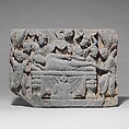 Death of the Buddha (Parinirvana), Gray schist, Pakistan (ancient region of Gandhara)