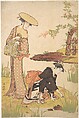 The Iris Garden, Torii Kiyonaga Japanese, Woodblock print; ink and color on paper, Japan