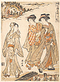 To-no Sawa (Name of one of the hot springs at Hakone), Torii Kiyonaga  Japanese, Woodblock print; ink and color on paper, Japan