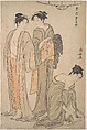 Cutting the Toenails; the Toilet after the Bath, Torii Kiyonaga Japanese, Woodblock print; ink and color on paper, Japan