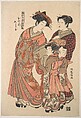 The Courtesan Shiratama of the Tamaya Brothel, from the series “A Pat-tern Book of the Year’s First Designs, Fresh as Spring Herbs” (“Hinagata wakana hatsu moyō”)
, Isoda Koryūsai  Japanese, Woodblock print; ink and color on paper, Japan