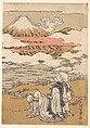Fuji-mi Saigyo, Isoda Koryūsai  Japanese, Woodblock print; ink and color on paper, Japan