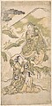 Scene from a Drama, Torii Kiyonobu I  Japanese, Woodblock print; ink and color on paper, Japan
