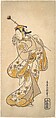 Ichikawa Monnosuke as a Sarumawashi or Monkey Showman, Torii Kiyonobu I  Japanese, Woodblock print; ink and color on paper, Japan