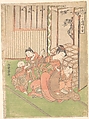 Disguised or Transformed Hotei, Isoda Koryūsai  Japanese, Woodblock print; ink and color on paper, Japan