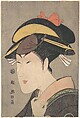 The Actor Matsumoto Yonesaburō in a Woman's Role, Utagawa Kunimasa  Japanese, Woodblock print; ink and color on paper, Japan