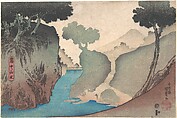 Landscape in the Mist, Utagawa Kunisada Japanese, Woodblock print; ink and color on paper, Japan