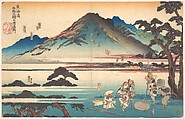 Oiso, Odawara, Hakone, Mishima, Numazu, Utagawa Kuniyoshi  Japanese, Woodblock print; ink and color on paper, Japan