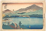 Minakuchi, Ishibe, Kusatsu, Otsu, Kyoto, Utagawa Kuniyoshi  Japanese, Woodblock print; ink and color on paper, Japan