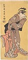 Actor Segawa Tomisaburo II as the Courtesan Toyama and Actor Ichikawa Kurizo as Higashiyama Yoshiwakamaru, Tōshūsai Sharaku Japanese, Woodblock print; ink and color on paper, Japan