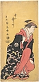 The Actor Nakayama Kumetaro II, Tōshūsai Sharaku Japanese, Left-hand sheet of a triptych of woodblock prints; ink and color on paper, Japan
