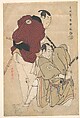 Ichikawa Omezō as Tomita Hyōtarō and Ōtani Oniji III as Ukiyo Tohei, Tōshūsai Sharaku Japanese, Woodblock print; ink and color on paper; white mica ground, Japan