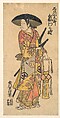 The Actor, Arashi Otohachi, 1695–1769 in an Unidentified Role, Tsunegawa Shigenobu  Japanese, Woodblock print; ink and color on paper, Japan