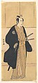 An Unidentified Actor in the Role of a Samurai, Katsukawa Shunjō Japanese, Woodblock print; ink and color on paper, Japan