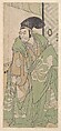 The First Nakamura Nakazo in the Role of Ko no Moronao, Katsukawa Shunkō  Japanese, Woodblock print; ink and color on paper, Japan