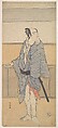 An Unidentified Actor, Katsukawa Shunkō  Japanese, Woodblock print; ink and color on paper, Japan