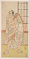 The Third Otani Hiroji as a Wrestler, Katsukawa Shunkō  Japanese, Woodblock print; ink and color on paper, Japan