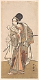 Standing figure of an actor of the Ichikawa family, probably Danjuro IV, Katsukawa Shunshō　勝川春章  Japanese, Woodblock print (nishiki-e); ink and color on paper, Japan