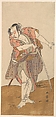 The Actor Otani Hiroyemon III, Katsukawa Shunshō　勝川春章  Japanese, Woodblock print (nishiki-e); ink and color on paper, Japan