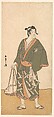 The Actor Otani Hiroemon III as a Fish Peddler, Katsukawa Shunshō　勝川春章  Japanese, Woodblock print (nishiki-e); ink and color on paper, Japan