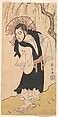 The Actor Nakamura Utaemon I as a Monk under a Willow Tree, Katsukawa Shunshō 勝川春章 Japanese, Woodblock print (nishiki-e); ink and color on paper, Japan