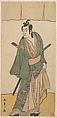 The Second Ichikawa Monnosuke in the role of Soga no Juro Sukenari, Katsukawa Shunshō 勝川春章 Japanese, Woodblock print (nishiki-e); ink and color on paper, Japan