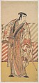 Onoe Matsusuke as a Samurai of the Fujiwara Clan, Katsukawa Shunshō 勝川春章 Japanese, Woodblock print (nishiki-e); ink and color on paper, Japan