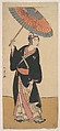 The Third Ichikawa Yaozo in the Role of Otokodate Sukeroku, Katsukawa Shunshō　勝川春章  Japanese, Woodblock print (nishiki-e); ink and color on paper, Japan