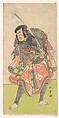 The First Nakamura Tomijuro as an Outlaw, Katsukawa Shunshō　勝川春章  Japanese, One sheet of a diptych or triptych of woodblock prints (nishiki-e); ink and color on paper, Japan