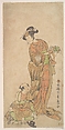 The Second Yamashita Kinsaku in the Role of Shigenoi, Katsukawa Shunshō　勝川春章  Japanese, Woodblock print (nishiki-e); ink and color on paper, Japan