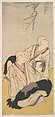 The Third Sawamura Sojuro & the Second Ichikawa Monnosuke as Buddhist Monks, Katsukawa Shunshō　勝川春章  Japanese, Woodblock print (nishiki-e); ink and color on paper, Japan