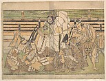 Four Actors in Unidentified Roles, Katsukawa Shunshō 勝川春章 Japanese, Woodblock print (nishiki-e); ink and color on paper, Japan