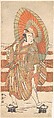 The Second Ichikawa Yaozo as a Samurai Standing in the Snow, Katsukawa Shunshō 勝川春章 Japanese, Woodblock print (nishiki-e); ink and color on paper, Japan