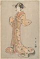 The Actor Nakamura Noshio II as the Courtesan Okaru, Katsukawa Shun'ei 勝川春英 Japanese, Woodblock print (nishiki-e); ink and color on paper, Japan