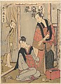 Scene from the Tenth Act of Chushingura, Katsukawa Shun'ei 勝川春英 Japanese, Woodblock print; ink and color on paper, Japan