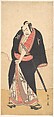 Kabuki Actor Nakamura Sukegorō II as Kaminari Shōkurō
, Katsukawa Shunshō 勝川春章 Japanese, One sheet of a pentaptych woodblock prints (nishiki-e); ink and color on paper, Japan